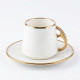 Coffee Cup and Saucer Set - 6 Pcs